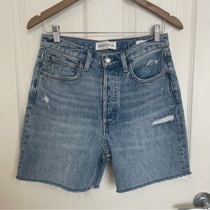 DENIM FORUM THE BF HIGH RISE LOOSE 28L Denim Shorts